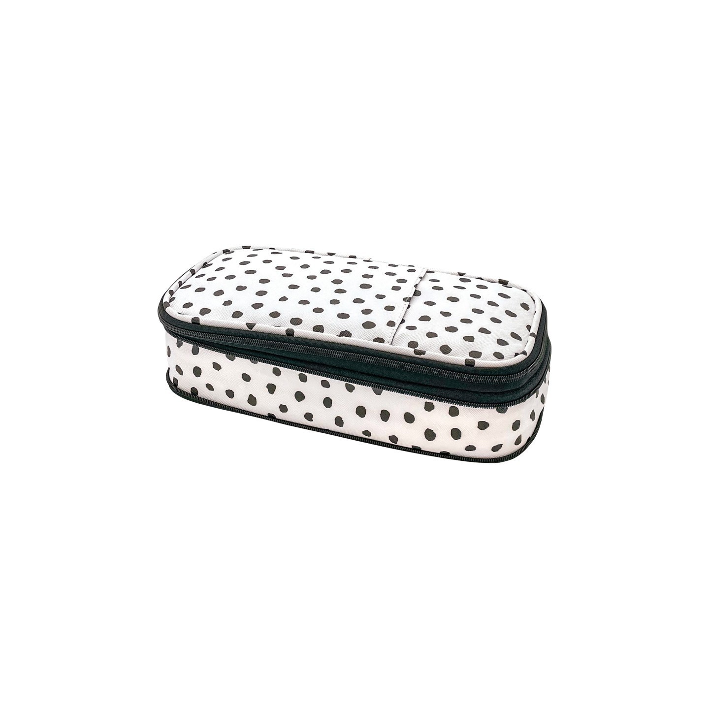 Teacher Created Resources® Black Painted Dots on White Pencil Case
