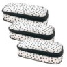 Teacher Created Resources® Black Painted Dots on White Pencil Case, Pack of 3