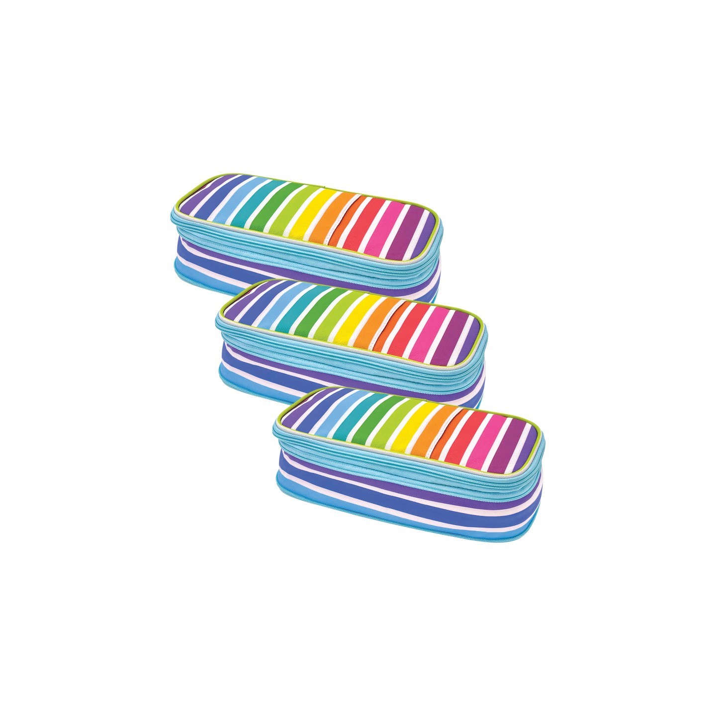 Teacher Created Resources® Colorful Stripes Pencil Case, Pack of 3