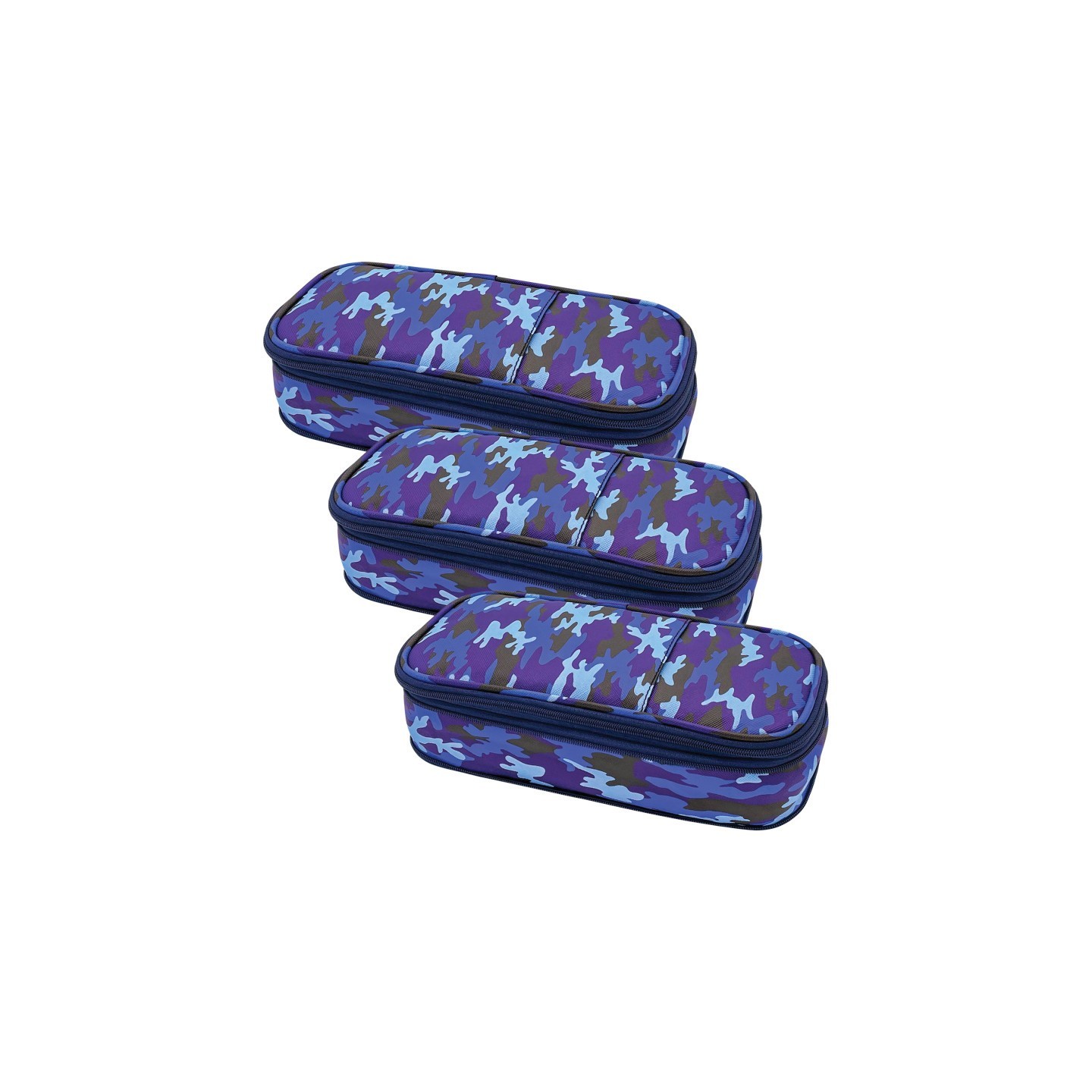Teacher Created Resources® Blue Camo Pencil Case, Pack of 3