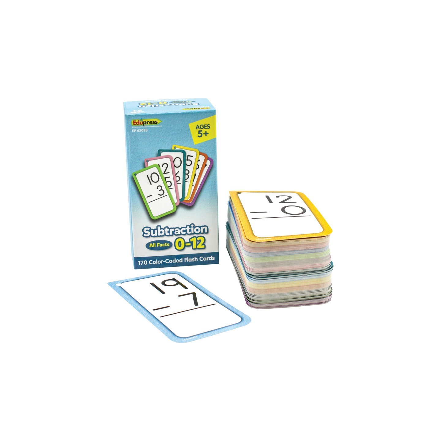 Edupress™ Subtraction Flash Cards - All Facts 0-12
