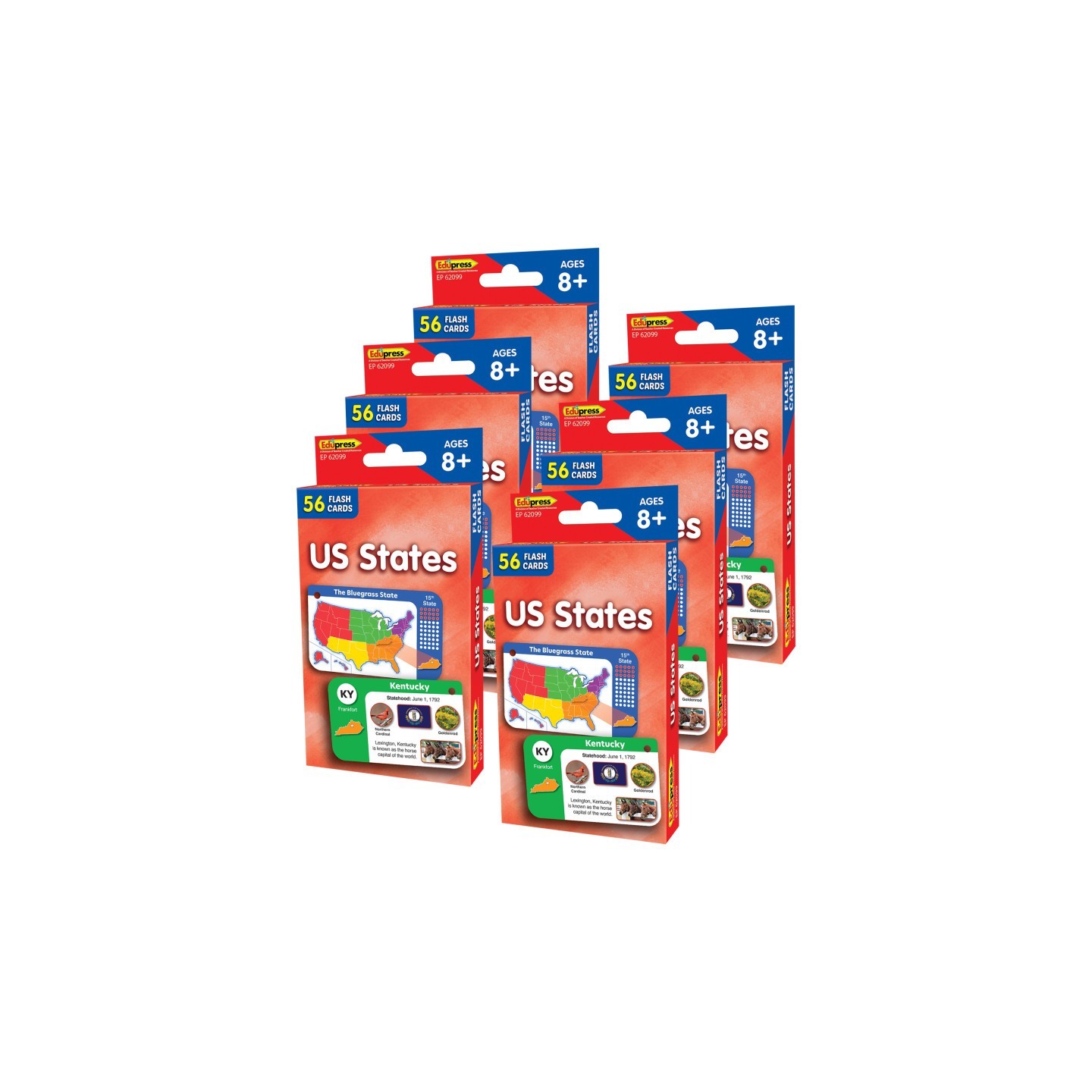 Edupress™ US States Flash Cards, 6 Packs