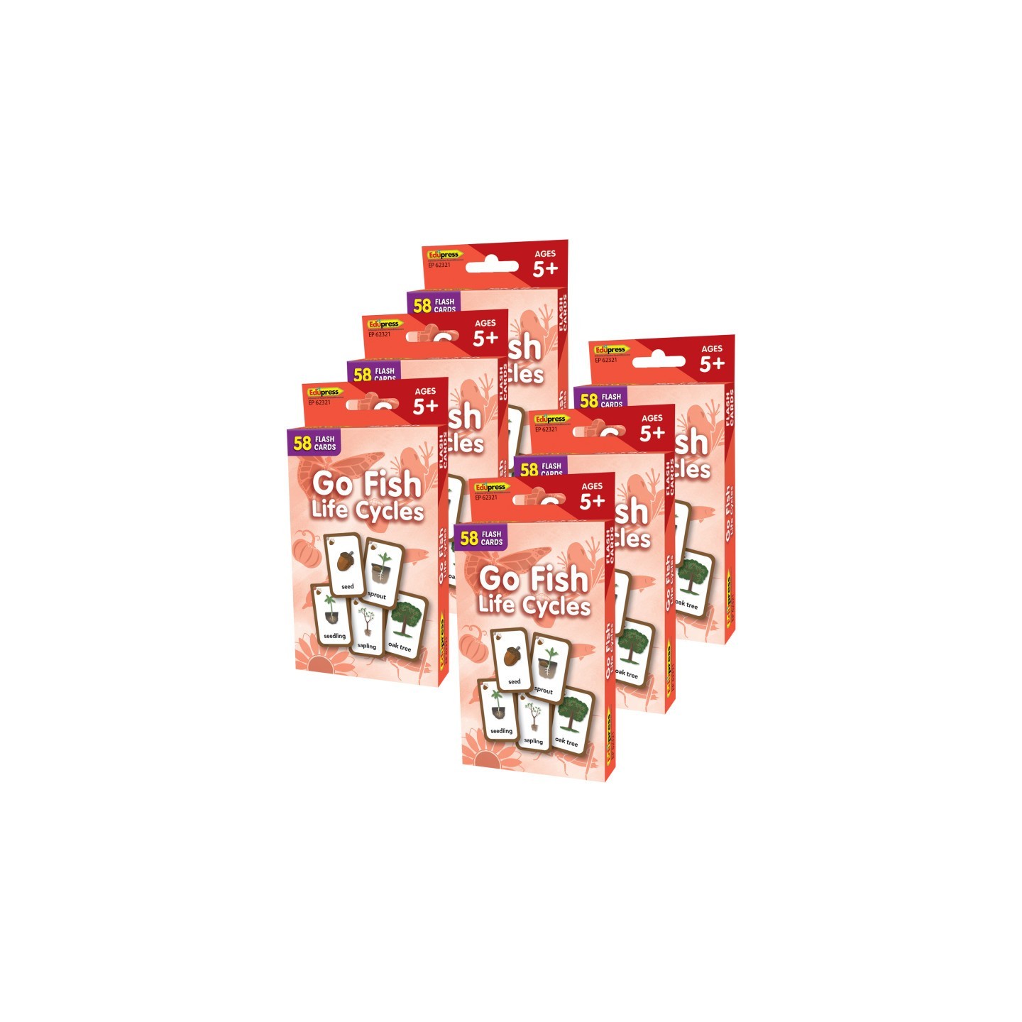 Edupress™ Go Fish: Life Cycles Flash Cards, 6 Packs