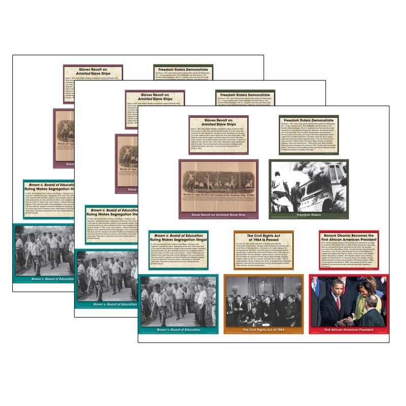 Teacher Created Resources® Black History Events Accents, 48 Per Pack, 3 Packs