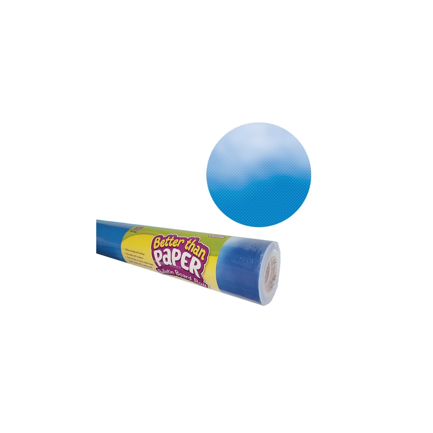 Teacher Created Resources® Better Than Paper® Bulletin Board Roll, 4' x 12', Clouds, 4 Rolls