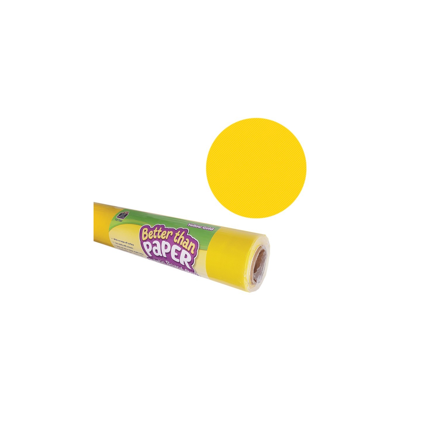 Teacher Created Resources® Better Than Paper® Bulletin Board Roll, 4' x 12', Yellow Gold, 4 Rolls