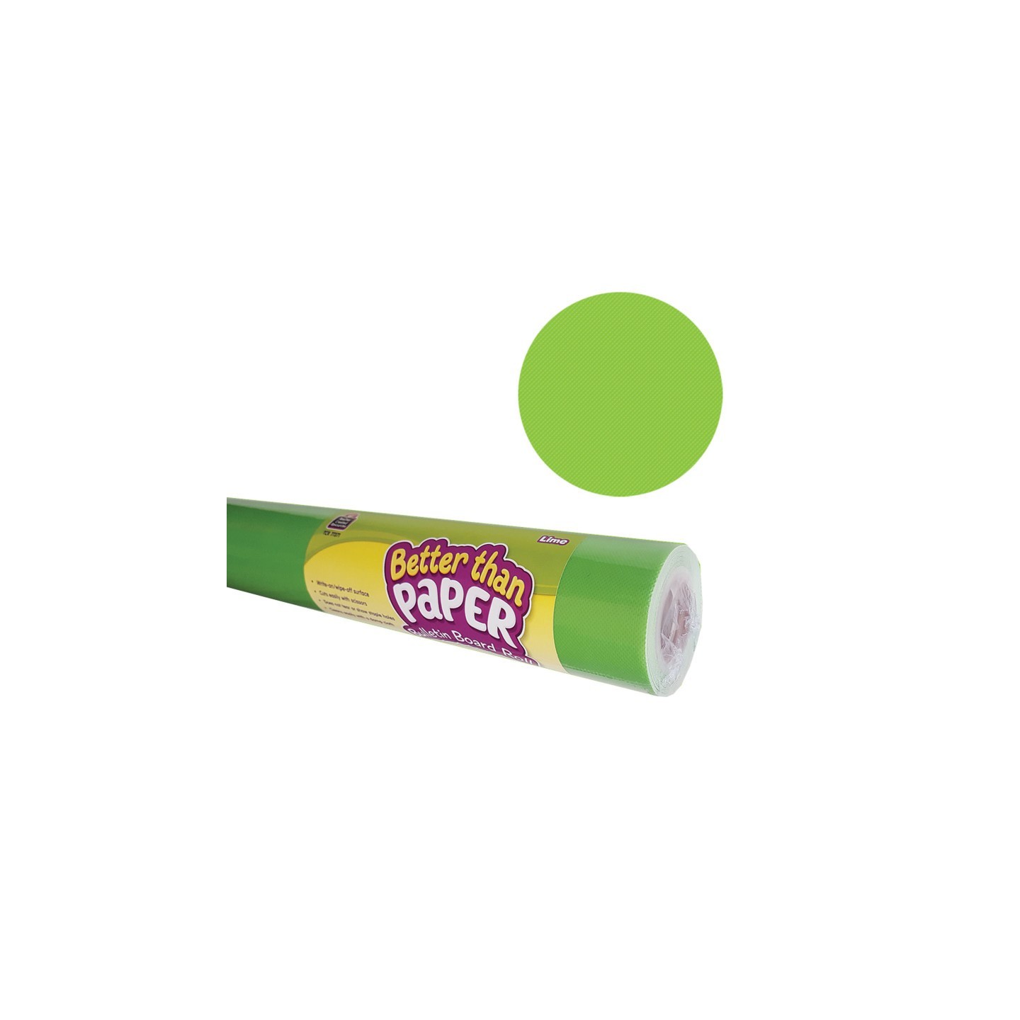 Teacher Created Resources® Better Than Paper® Bulletin Board Roll, 4' x 12', Lime, 4 Rolls