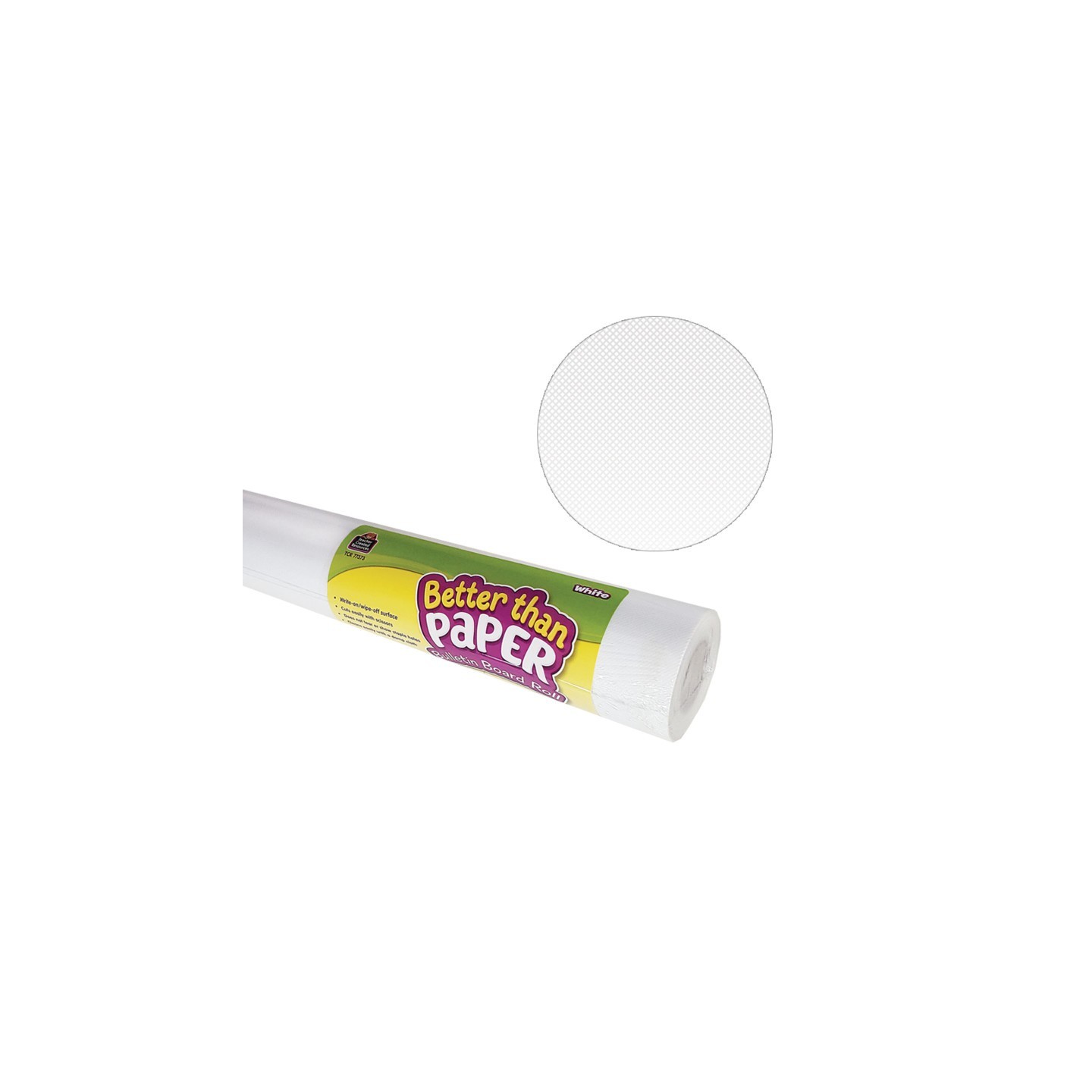Teacher Created Resources® Better Than Paper® Bulletin Board Roll, 4' x 12', White, 4 Rolls