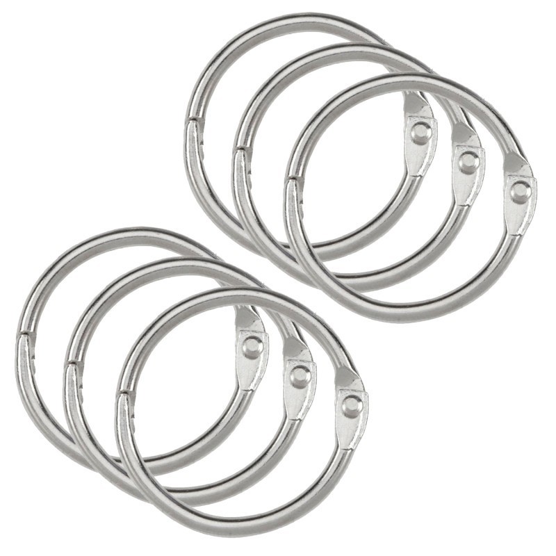 Teacher Created Resources® Binder Rings, 1.5", 6 Per Pack, 6 Packs