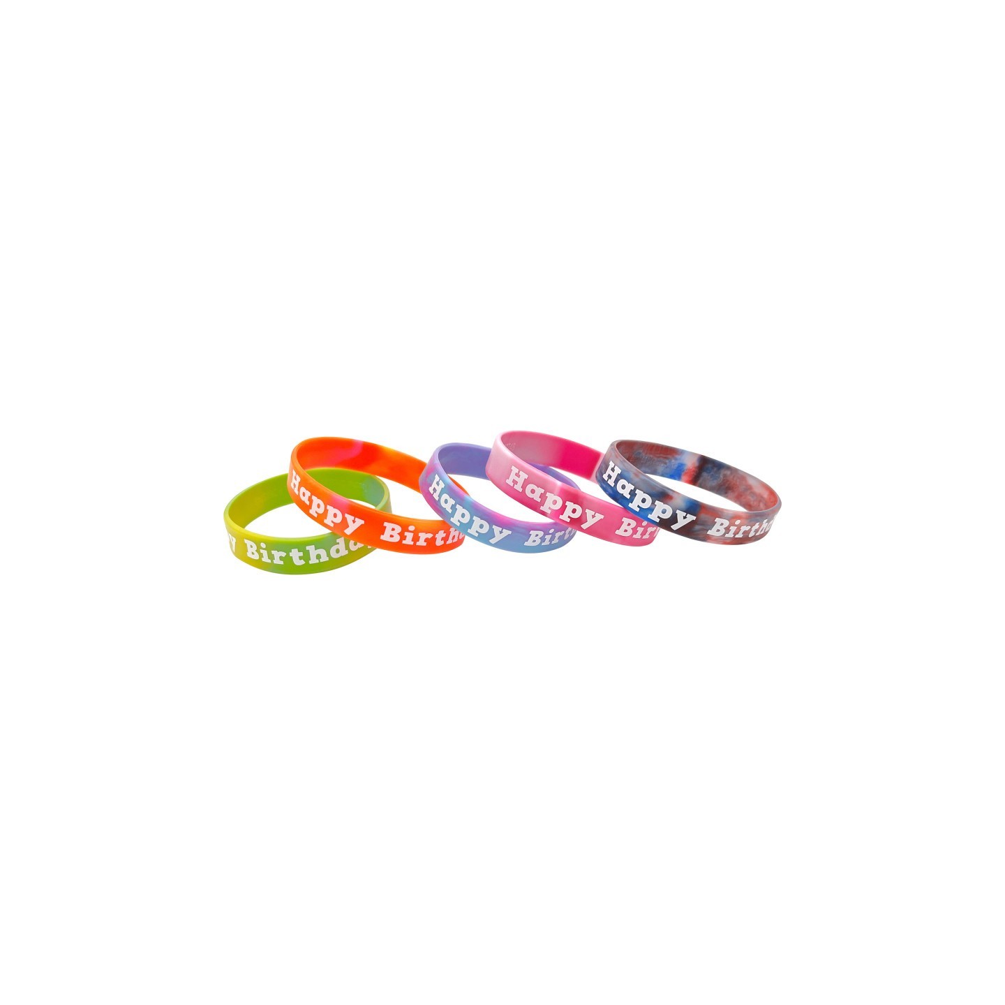 Teacher Created Resources® Tie-Dye Happy Birthday Wristbands, Pack of 10