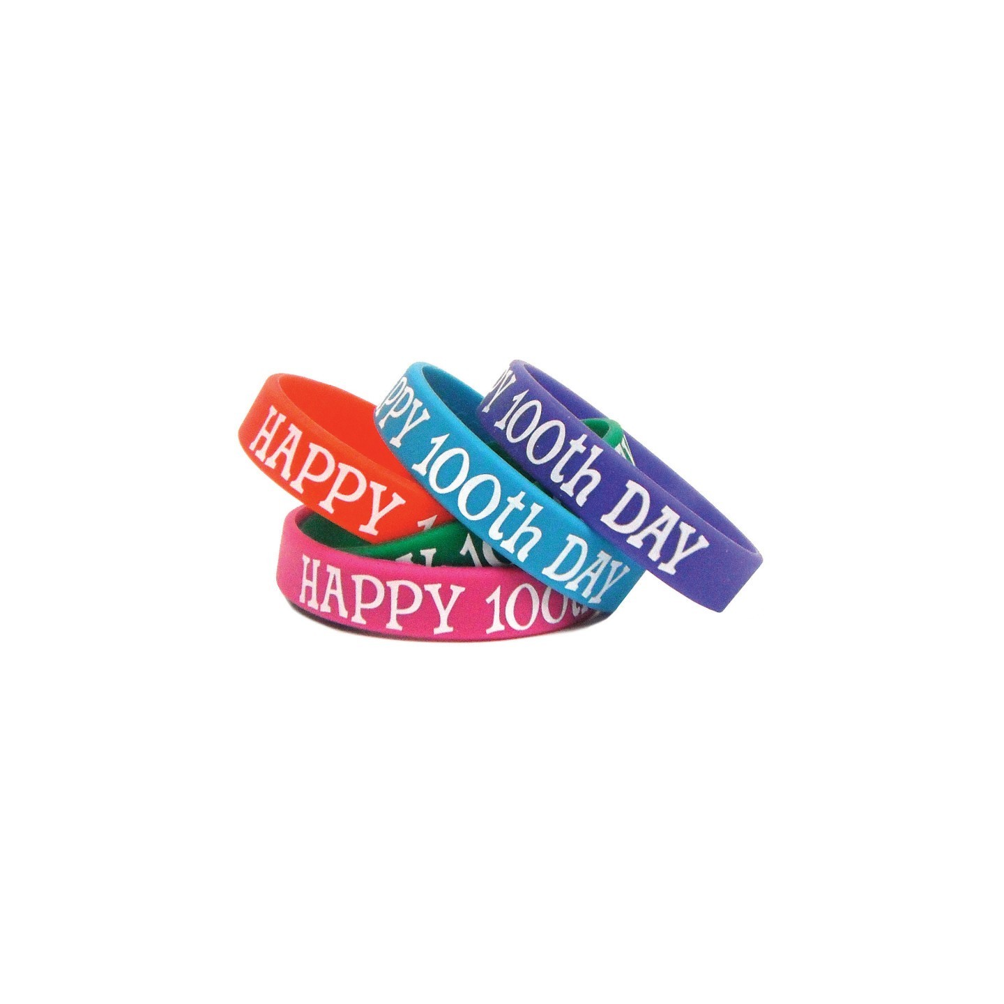 Teacher Created Resources® Happy 100th Day Wristband Pack, Pack of 10