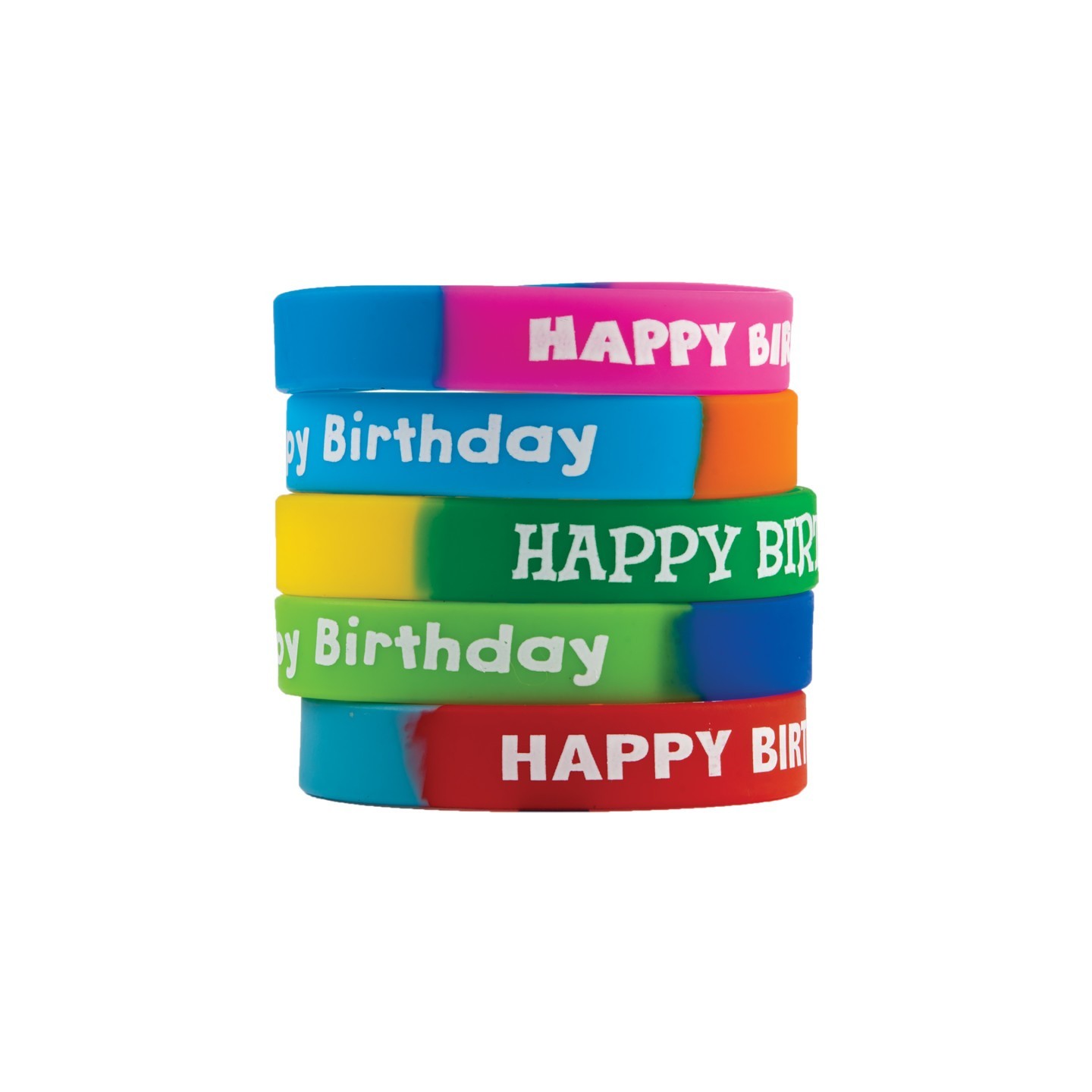Teacher Created Resources® Fancy Happy Birthday Two-Toned Wristband Pack, Pack of 10