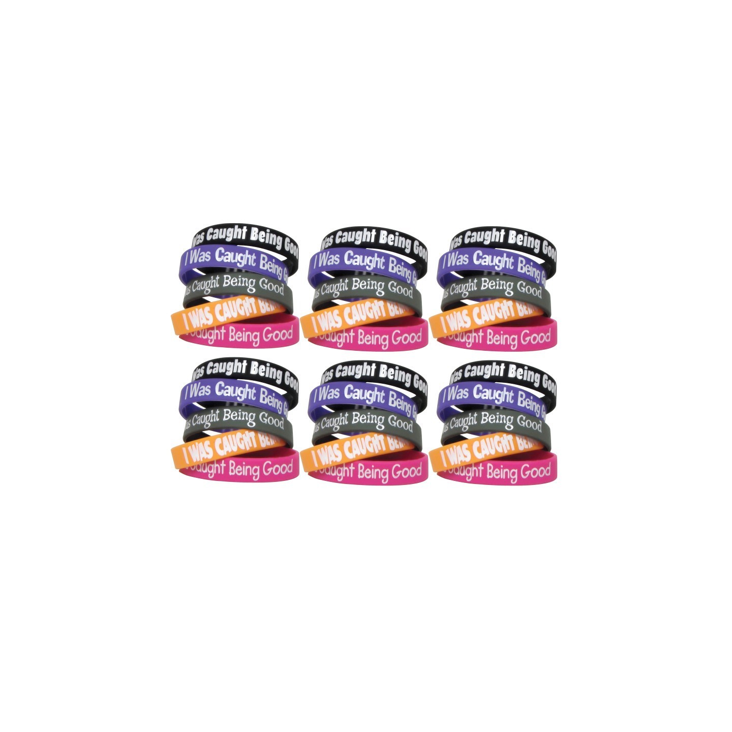 Teacher Created Resources® I Was Caught Being Good Wristband Pack, 10 Per Pack, 6 Packs