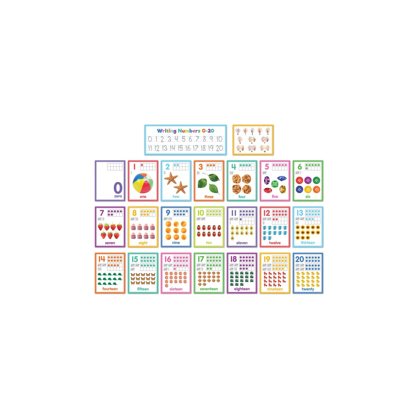 Teacher Created Resources® Colorful Numbers 0-20 Bulletin Board Set, 23 Pieces