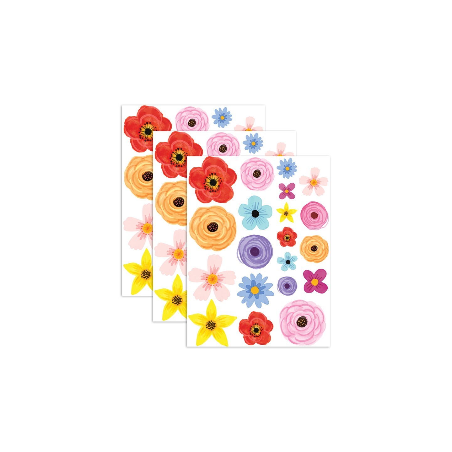 Teacher Created Resources® Wildflowers Accents - Assorted Sizes, 60 Per Pack, 3 Packs