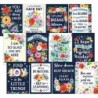 Teacher Created Resources® Wildflowers Positive Sayings Small Poster Pack, 11" x 15-3/4", Pack of 12