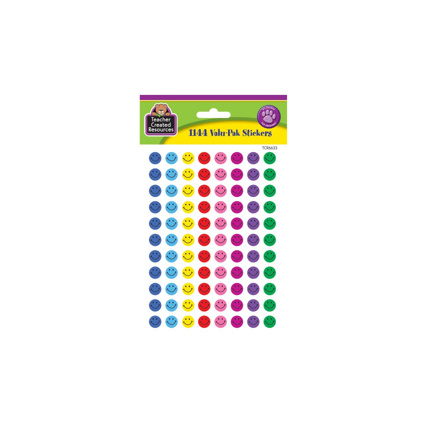 Teacher Created Resources® Mini Happy Face Valu-Pak Stickers, Pack of 1144