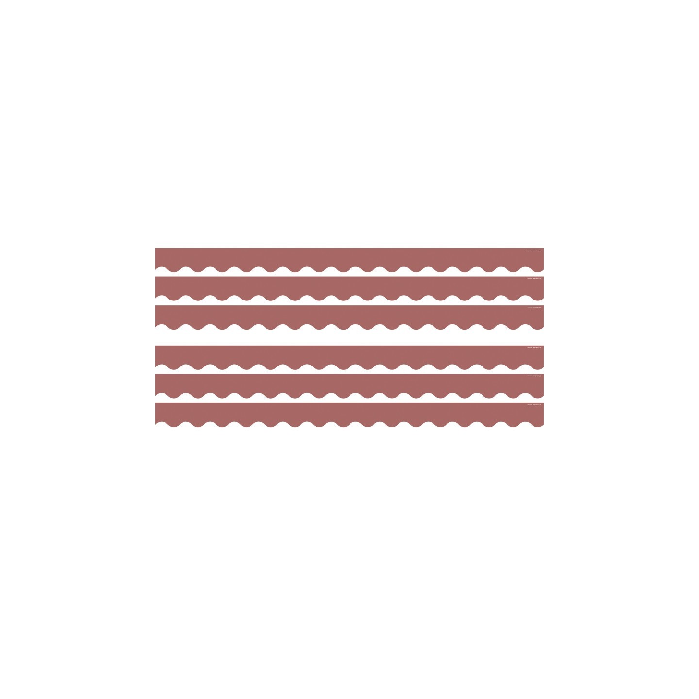 Teacher Created Resources® Deep Rose Scalloped Border Trim, 35 Feet Per Pack, 6 Packs