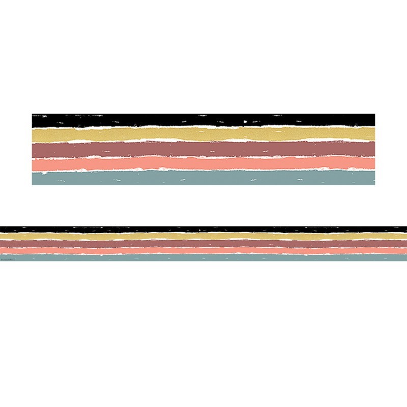 Teacher Created Resources® Wonderfully Wild Stripes Straight Border Trim, 35 Feet