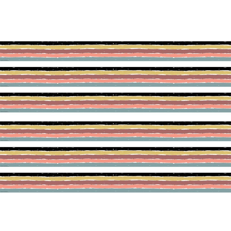 Teacher Created Resources® Wonderfully Wild Stripes Straight Border Trim, 35 Feet Per Pack, 6 Packs