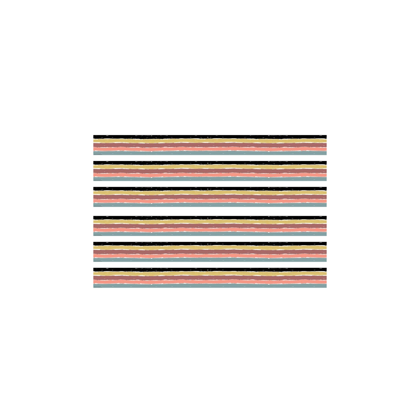 Teacher Created Resources® Wonderfully Wild Stripes Straight Border Trim, 35 Feet Per Pack, 6 Packs