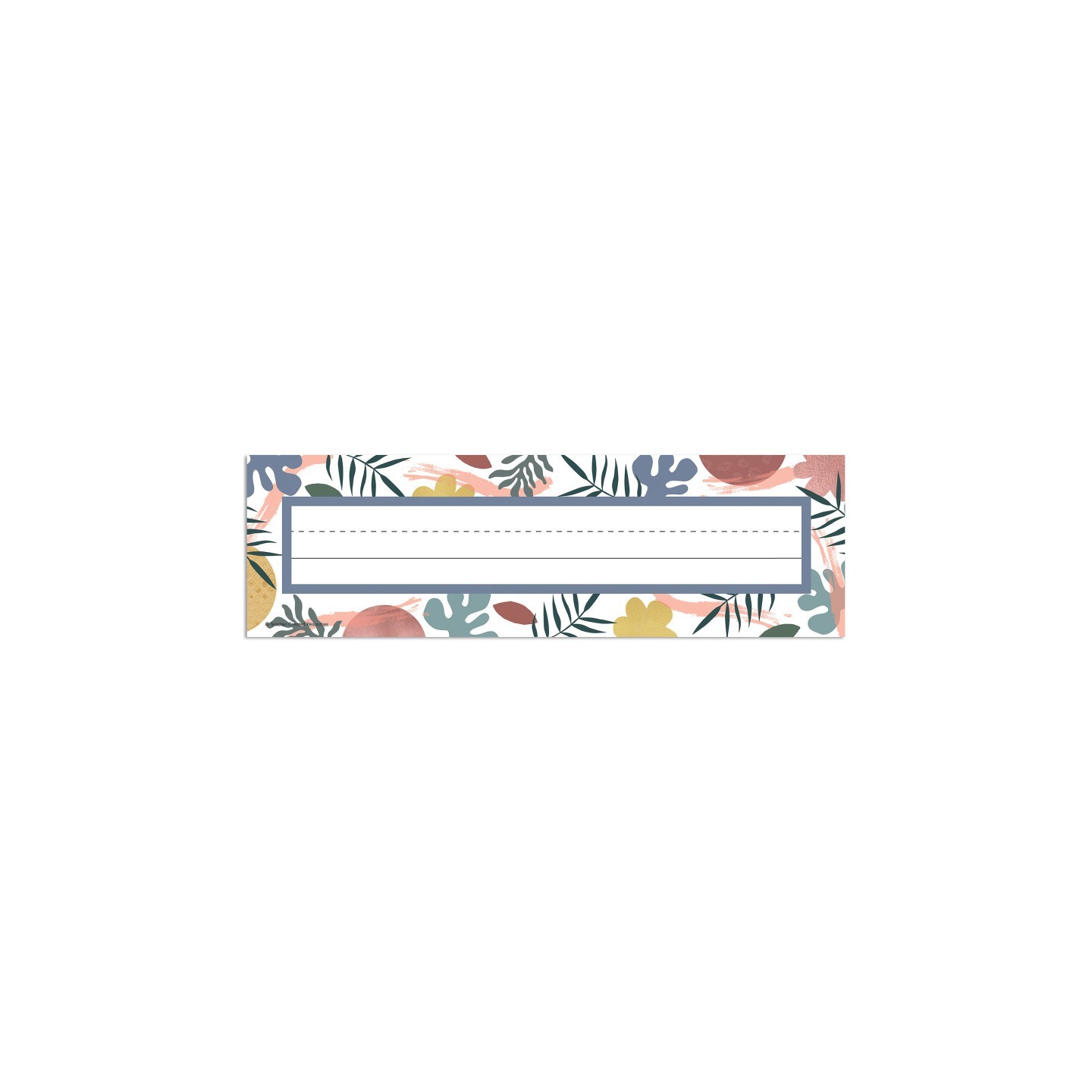 Teacher Created Resources® Wonderfully Wild Flat Name Plates, 3-1/2" x 11-1/2", Pack of 36