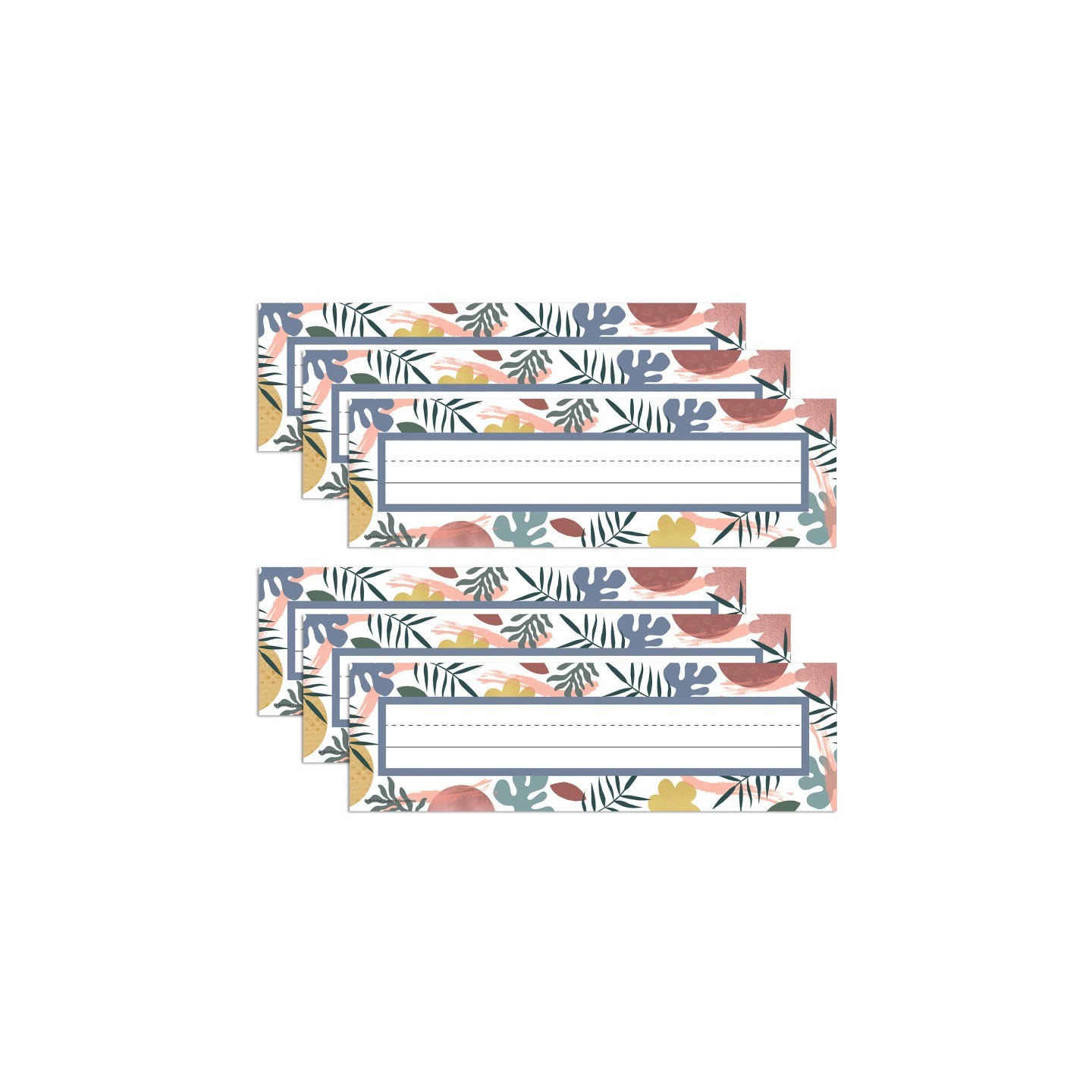 Teacher Created Resources® Wonderfully Wild Flat Name Plates, 3-1/2" x 11-1/2", 36 Per Pack, 6 Packs