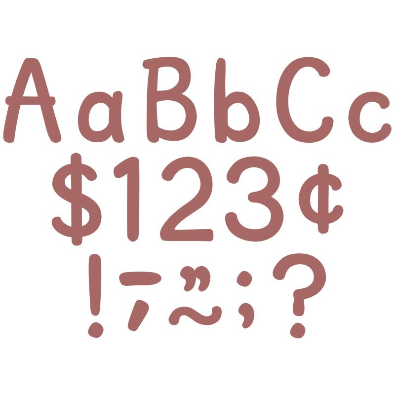 Teacher Created Resources® Deep Rose 4" Modern Classic Letters Combo Pack, 257 Pieces