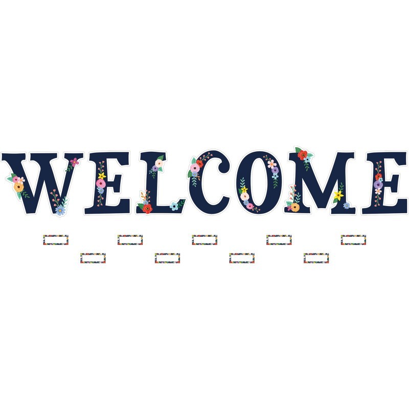 Teacher Created Resources® Wildflowers Welcome Bulletin Board Set, 55 Pieces
