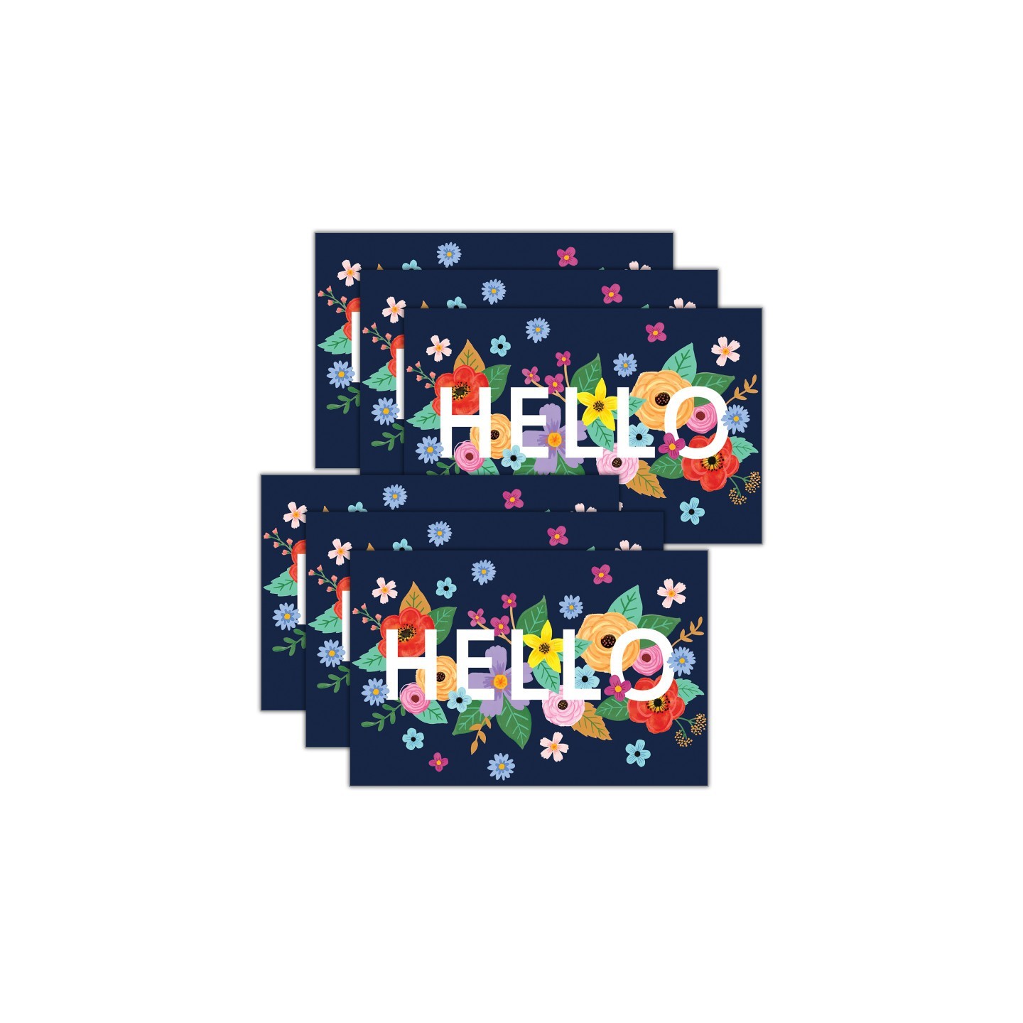 Teacher Created Resources® Wildflowers Hello Postcards, 30 Per Pack, 6 Packs