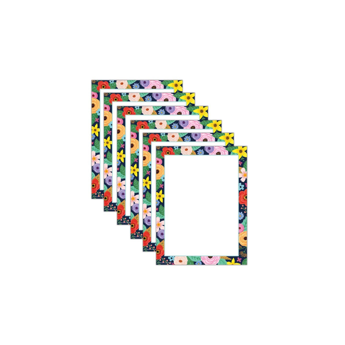 Teacher Created Resources® Wildflowers Computer Paper, 50 Sheets Per Pack, 6 Packs