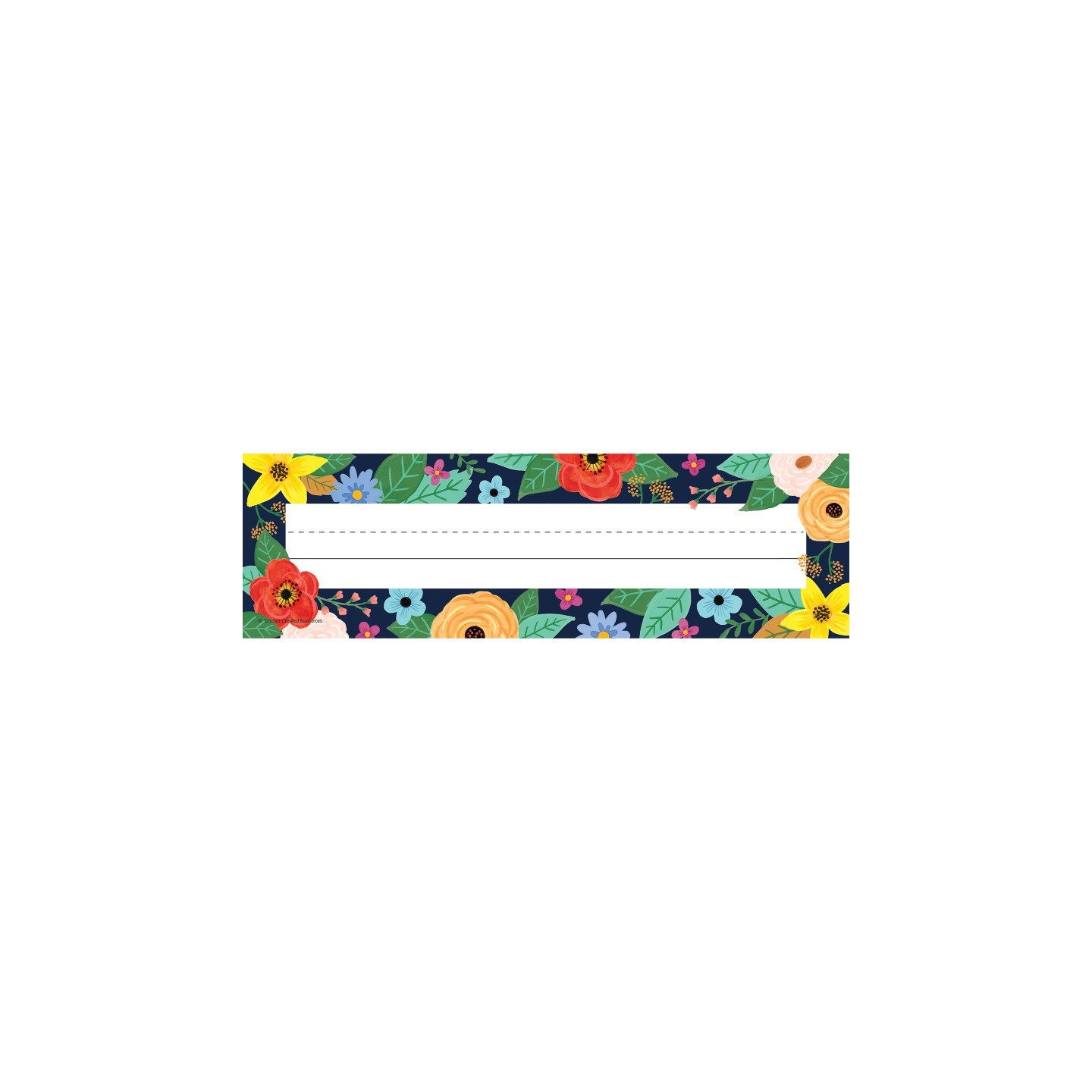 Teacher Created Resources® Wildflowers Flat Name Plates, Pack of 36