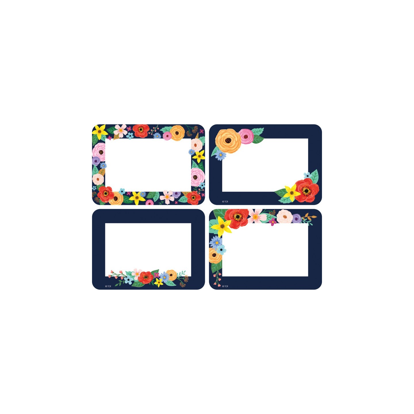 Teacher Created Resources® Wildflowers Name Tags/Labels - Multi-Pack, Pack of 36