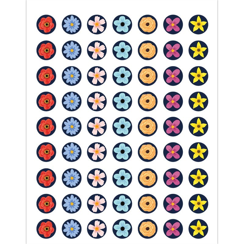 Teacher Created Resources® Wildflowers Mini Stickers, Pack of 378