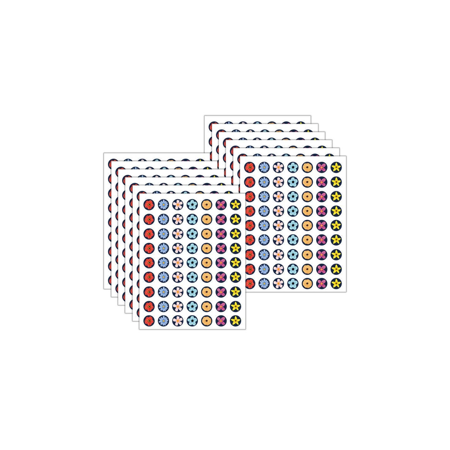 Teacher Created Resources® Wildflowers Mini Stickers, 378 Per Pack, 12 Packs