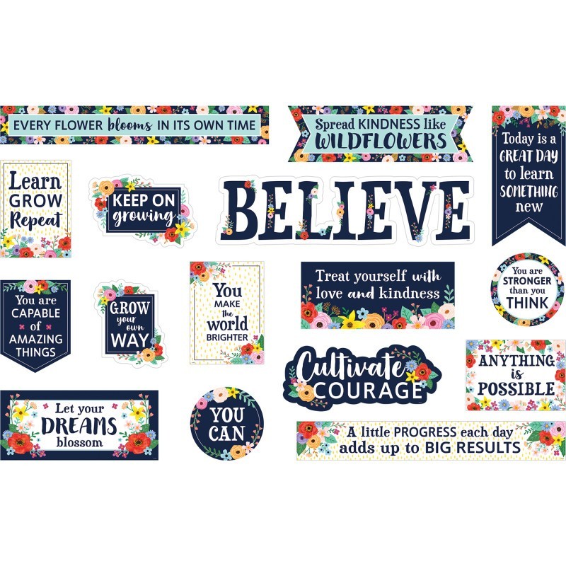 Teacher Created Resources® Wildflowers Mini Bulletin Board Set, 16 Pieces