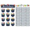 Teacher Created Resources® Wildflowers Birthdays Mini Bulletin Board Set, 53 Pieces