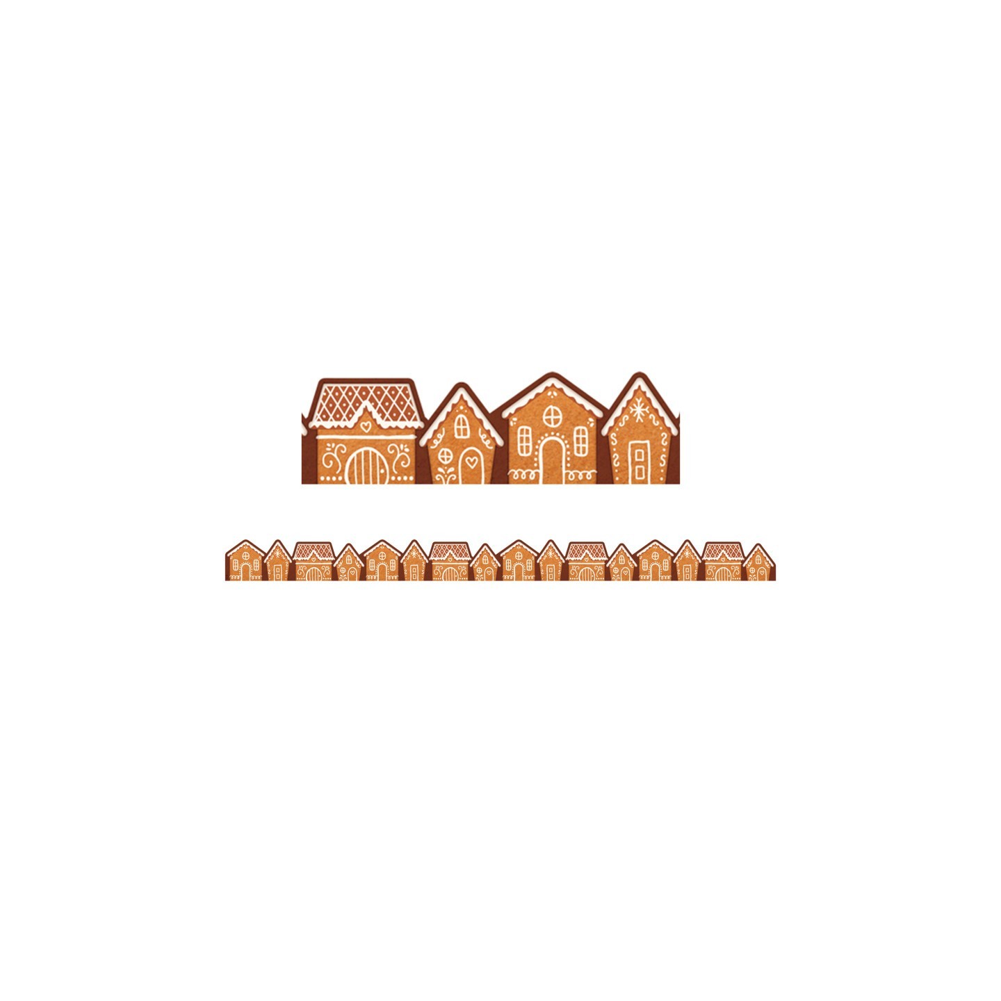 Teacher Created Resources® Gingerbread Houses Die-Cut Border Trim, 35 Feet