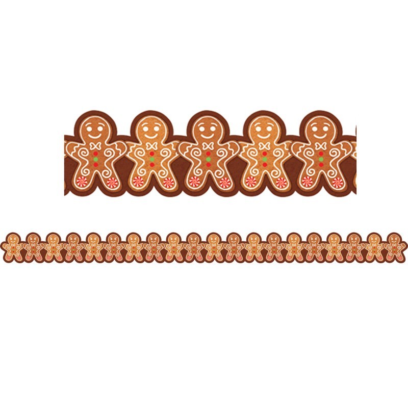 Teacher Created Resources® Gingerbread Cookies Die-Cut Border Trim, 35 Feet