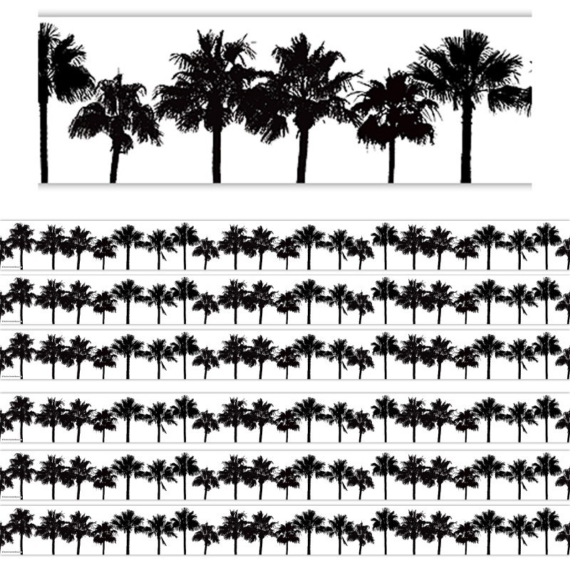 Teacher Created Resources® Coco Palms Straight Border Trim, 35 Feet Per Pack, 6 Packs