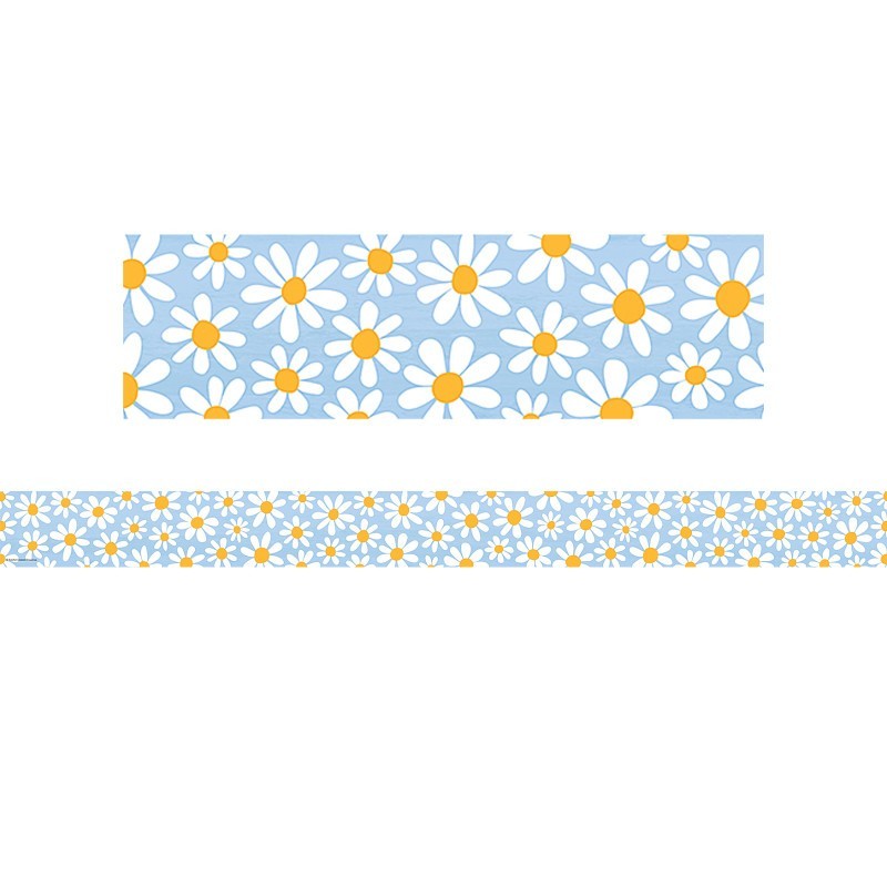 Teacher Created Resources® Daisies Straight Border Trim, 35 Feet