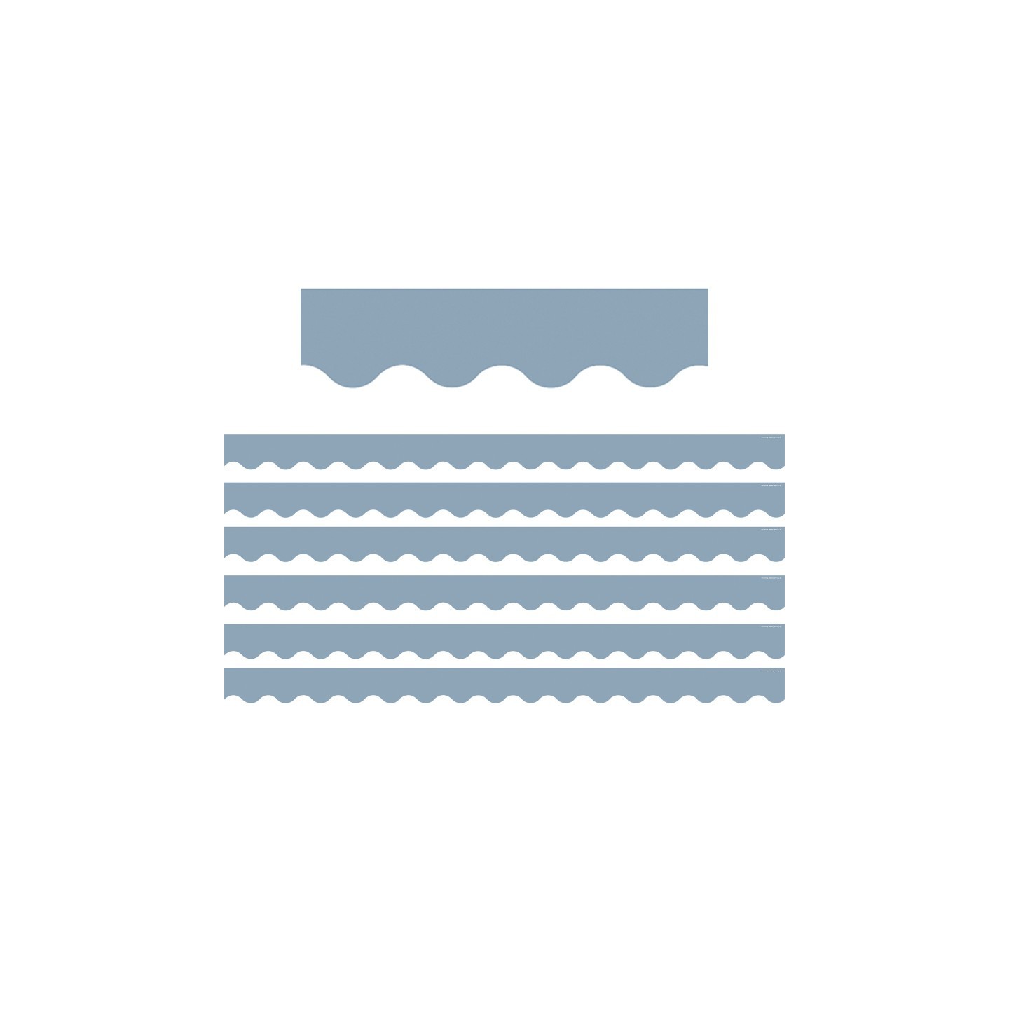 Teacher Created Resources® Cottage Blue Scalloped Border Trim, 35 Feet Per Pack, 6 Packs
