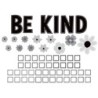 Teacher Created Resources® Black and White Floral Be Kind Bulletin Board Set, 60 Pieces