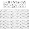 Teacher Created Resources® Black and White Floral Straight Border Trim, 35 Feet Per Pack, 6 Packs