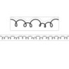Teacher Created Resources® White with Black Squiggles Die-Cut Border Trim, 35 Feet