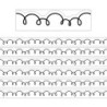 Teacher Created Resources® White with Black Squiggles Die-Cut Border Trim, 35 Feet Per Pack, 6 Packs