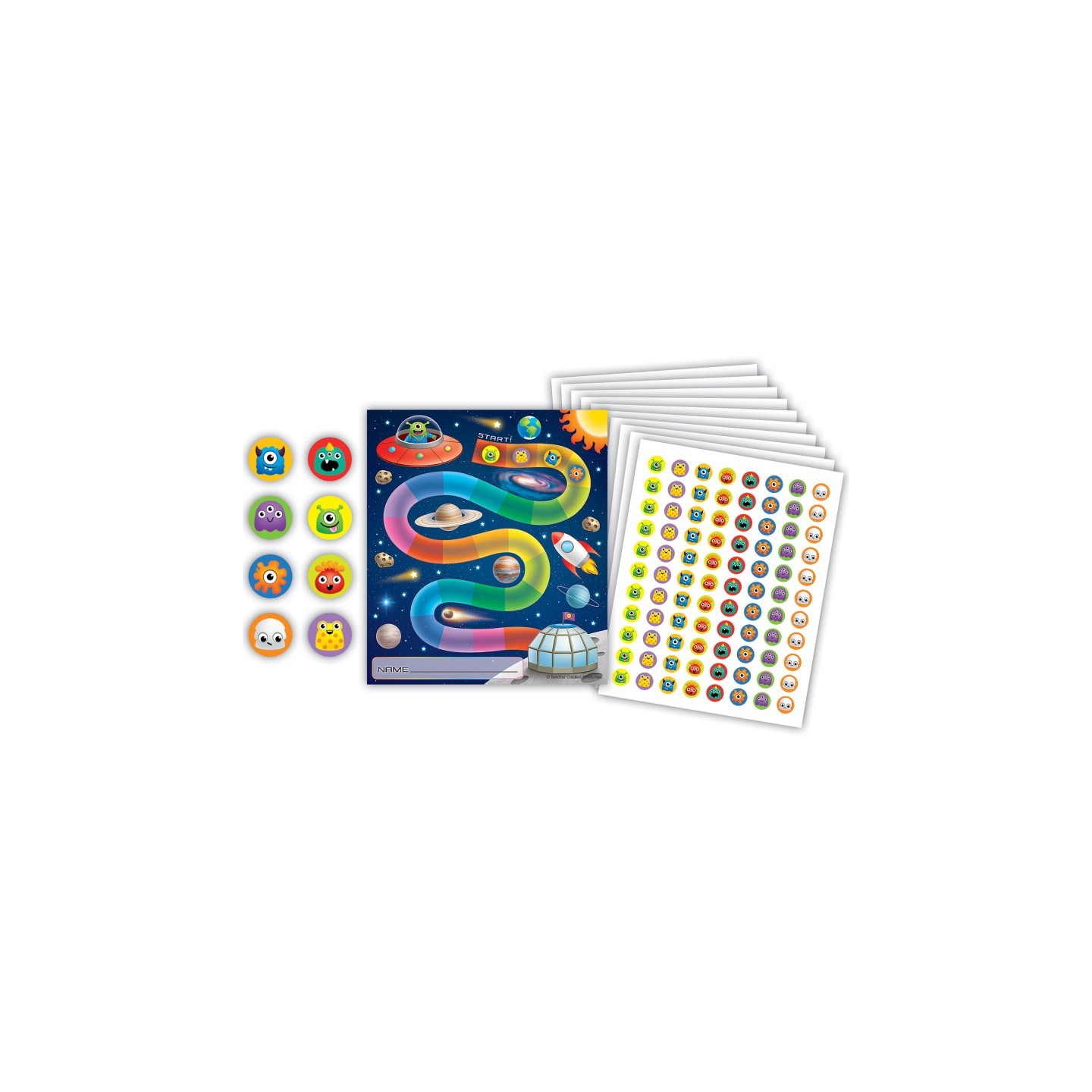 Teacher Created Resources® Out of this World Reward Trackers with Stickers