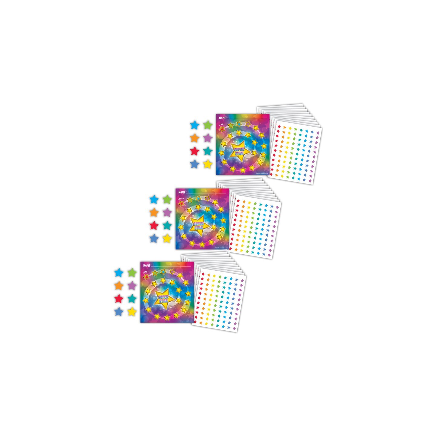 Teacher Created Resources® Treasure Hunt Reward Trackers with Stickers, 3 Packs