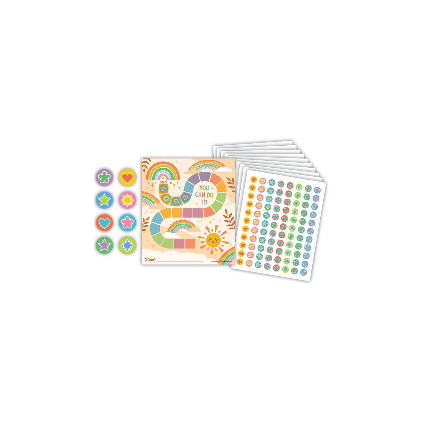 Teacher Created Resources® Super Star Reward Trackers with Stickers