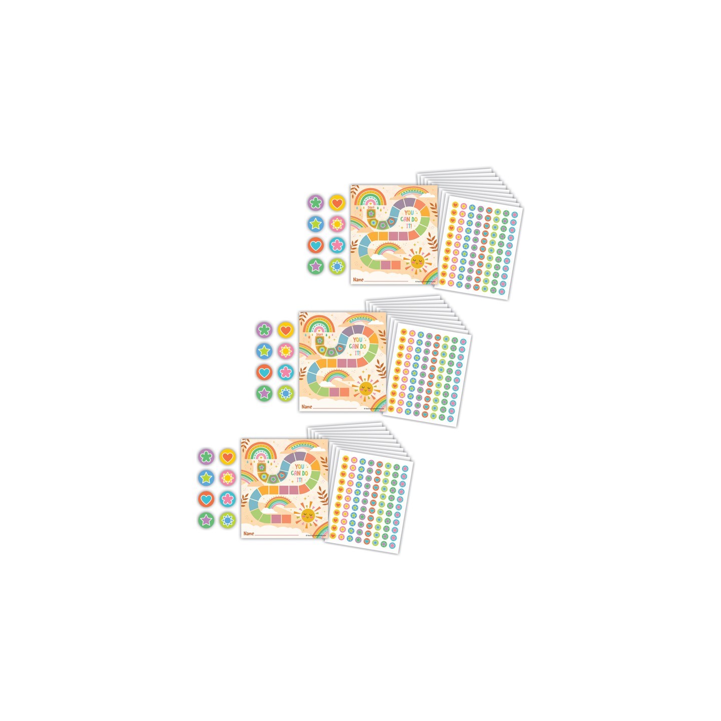 Teacher Created Resources® Super Star Reward Trackers with Stickers, 3 Packs
